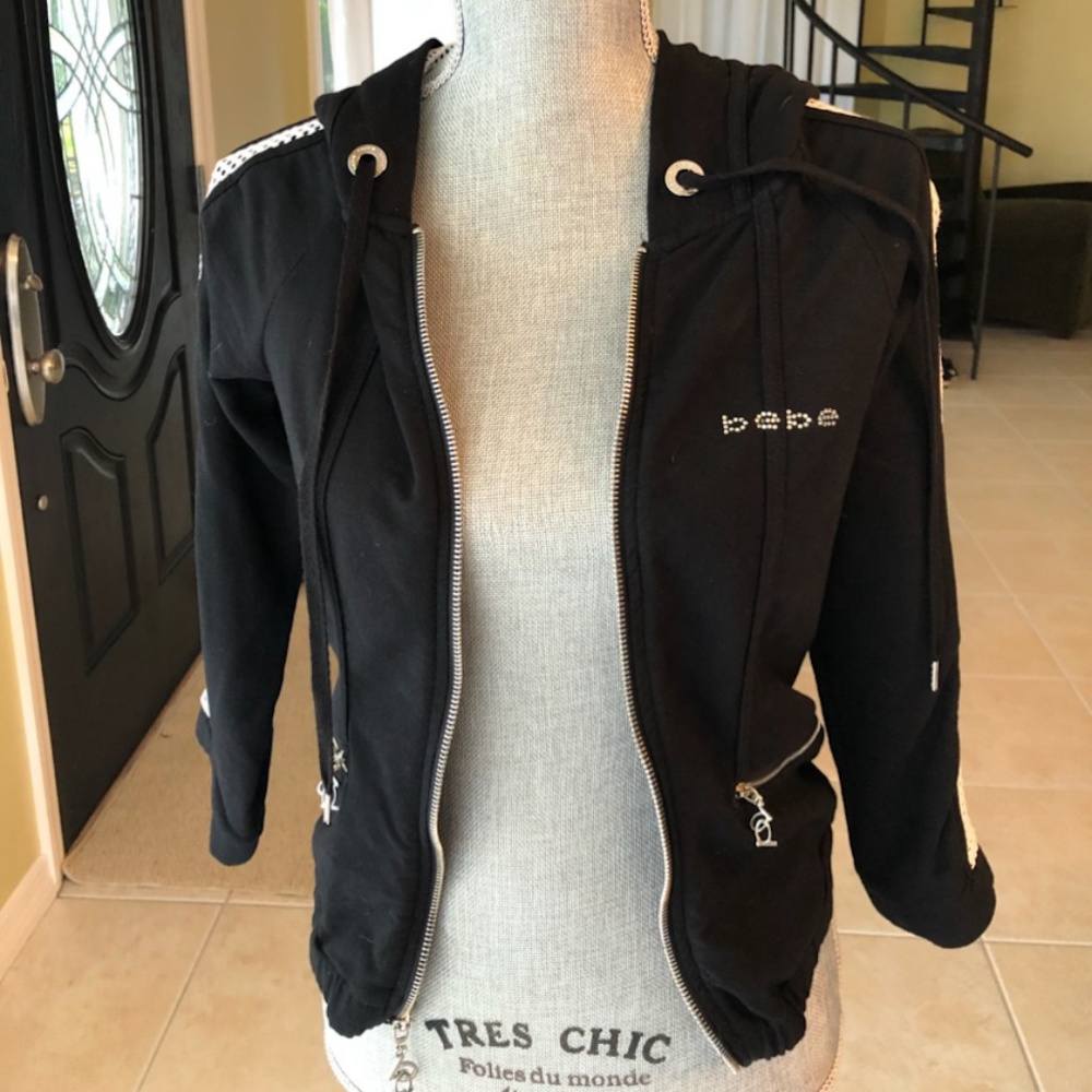BEBE Sweat sport jacket with hood